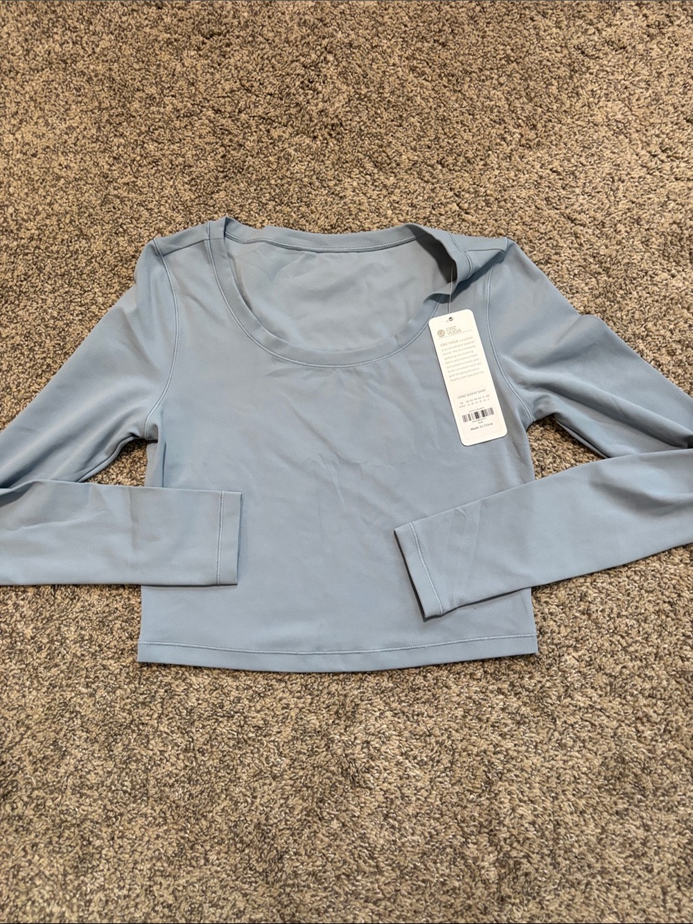 CRZ YOGA cropped seamless long sleeve shirt size medium NWT